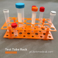 Rack de tubo de centrífuga de função dupla plástica